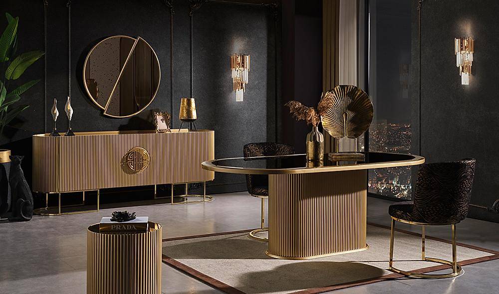 Crown Yemek Odası - Gold Yemek Odası