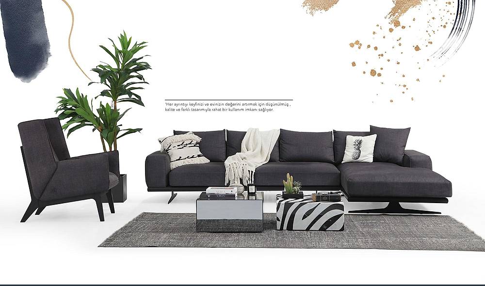 Gizza Köşe Takımı Köşe Koltuk