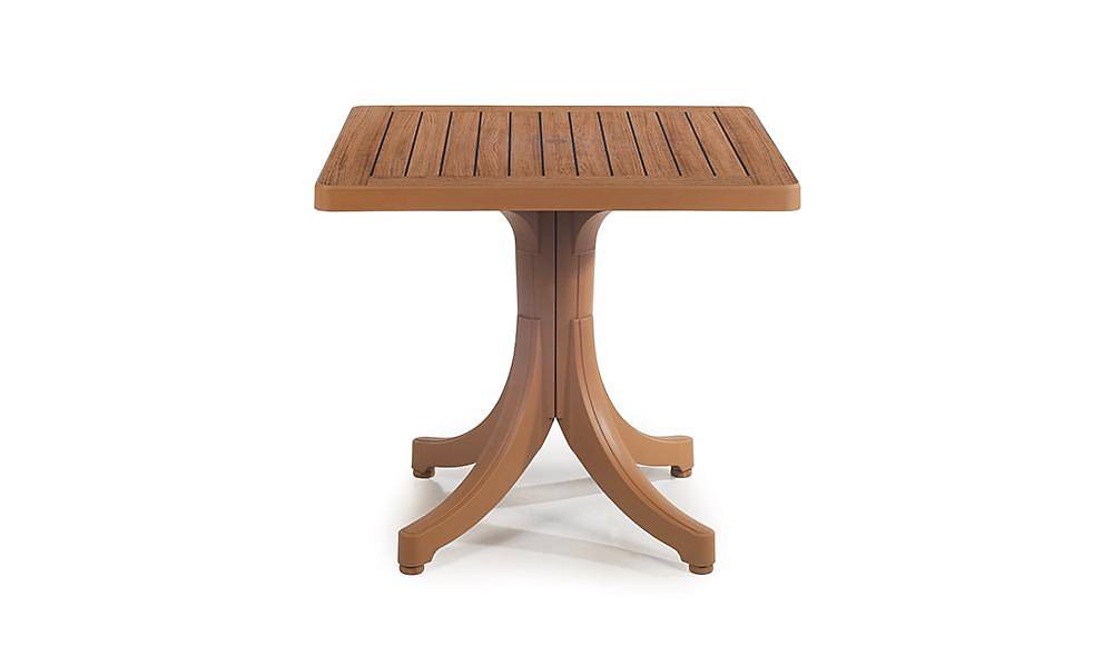 Diva Teak Ahşap Dekor Masa 80x80 Bahçe Masa Takımı