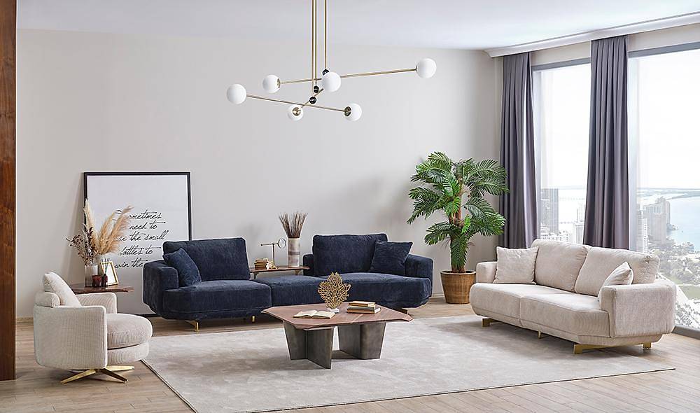 Blomberg Koltuk Takımı - Krem Koltuk Takımı