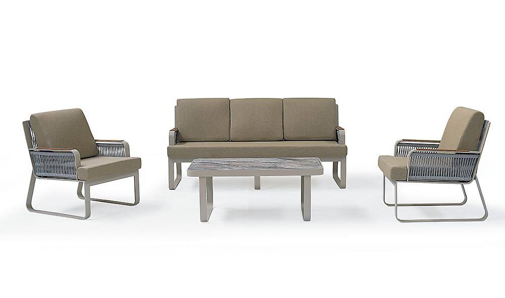 Arven Bahçe Koltuk Takımı - Bej Bahçe Oturma Grubu