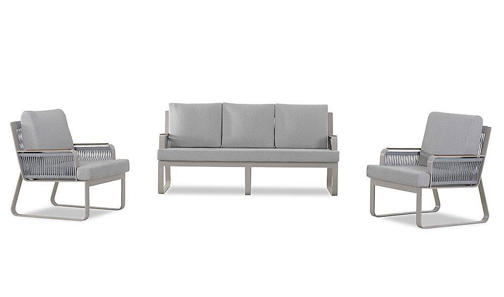 Arven Bahçe Koltuk Takımı - Gri Bahçe Oturma Grubu
