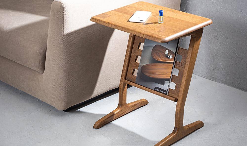 Sorento Yan Sehpa - Meşe Sehpa ve Aksesuar