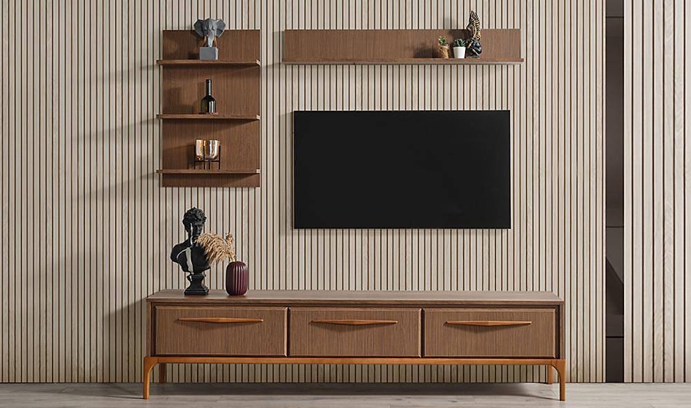 Bağdat Tv Ünitesi - Ceviz TV Ünitesi