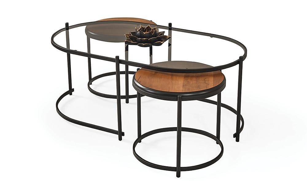 Harley Orta Sehpa Seti - Siyah Sehpa ve Aksesuar