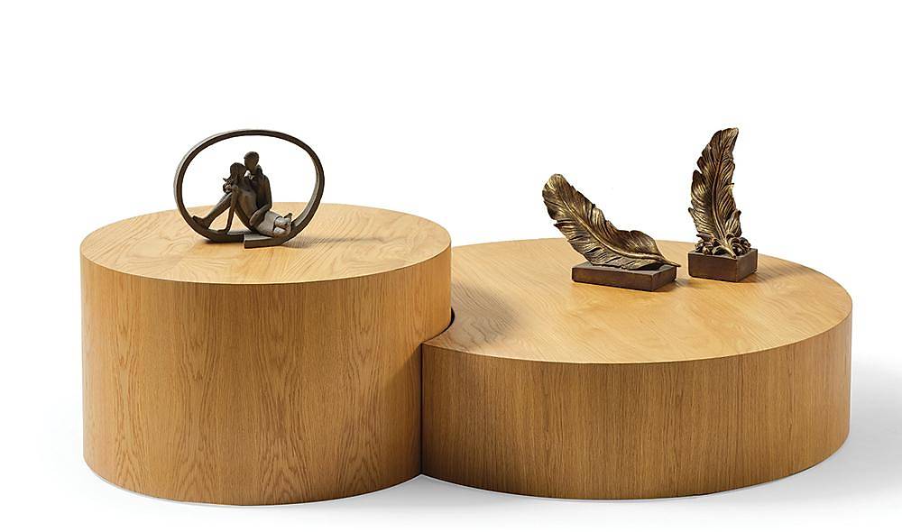 Monreal Orta Sehpa Seti - Meşe Sehpa ve Aksesuar