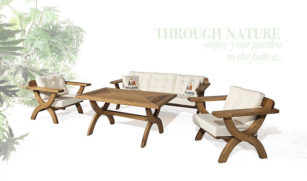 Fagus Bahçe Koltuk Takımı Bahçe Oturma Grubu