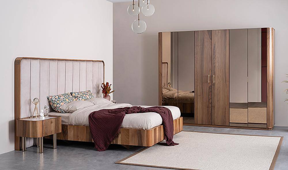 Kasilya Bazalı Yatak Odası Yatak Odası