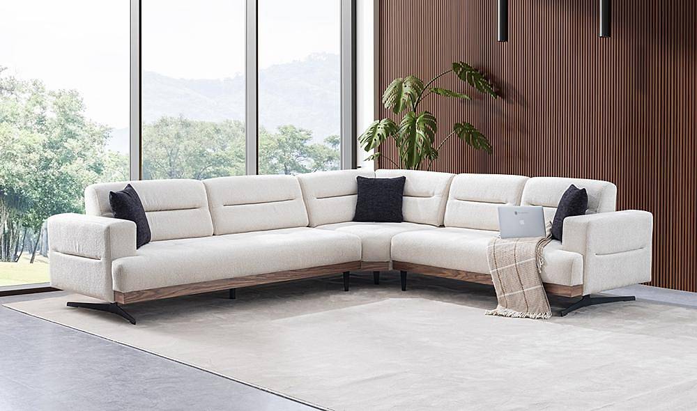 Pratico Köşe Takımı - Ekru Köşe Koltuk