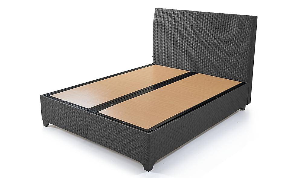 Koza Baza + Başlık - Antrasit Yatak Baza Başlık