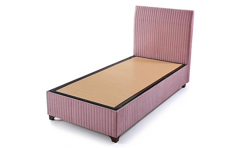 Plato Baza + Başlık - Pembe Yatak Baza Başlık