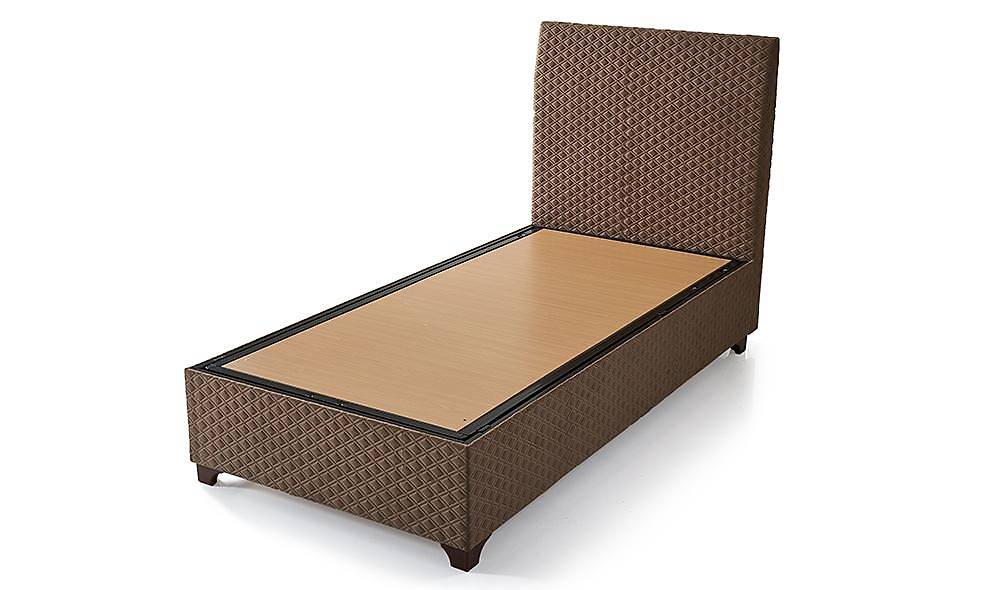 Koza Baza + Başlık - Kahve Yatak Baza Başlık