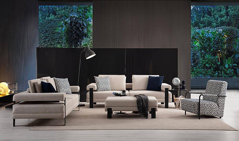 Everest Koltuk Takımı - Siyah - Nubuk Koltuk Takımı