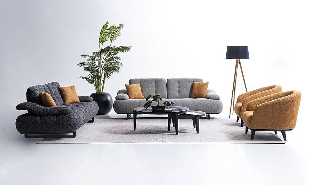 Greey Koltuk Takımı - Antrasit Koltuk Takımı