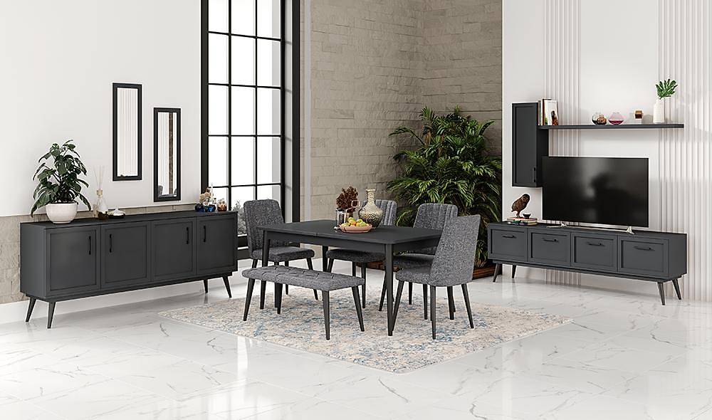 Liya Yemek Odası - Antrasit