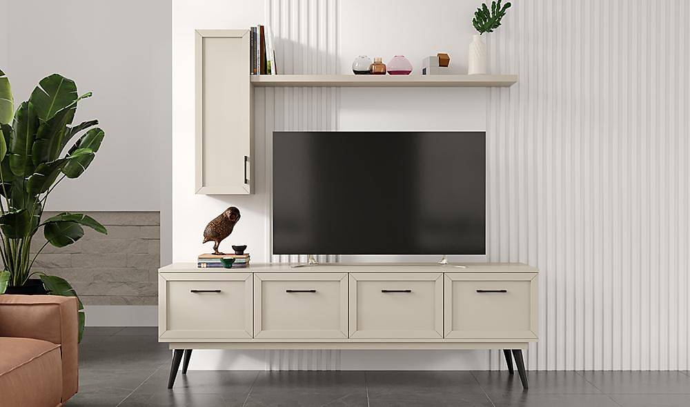 Liya Tv Ünitesi - Bej TV Ünitesi