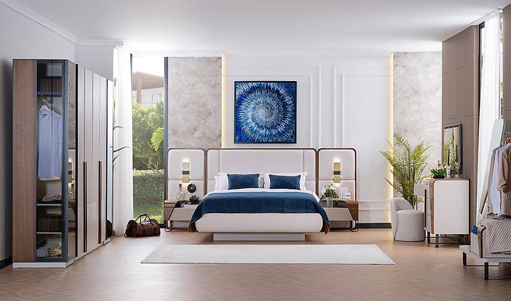 Fox Bazalı Yatak Odası - 6 Kapılı Yatak Odası