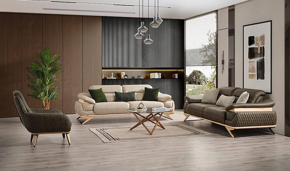 Aura Koltuk Takımı - Meşe Koltuk Takımı