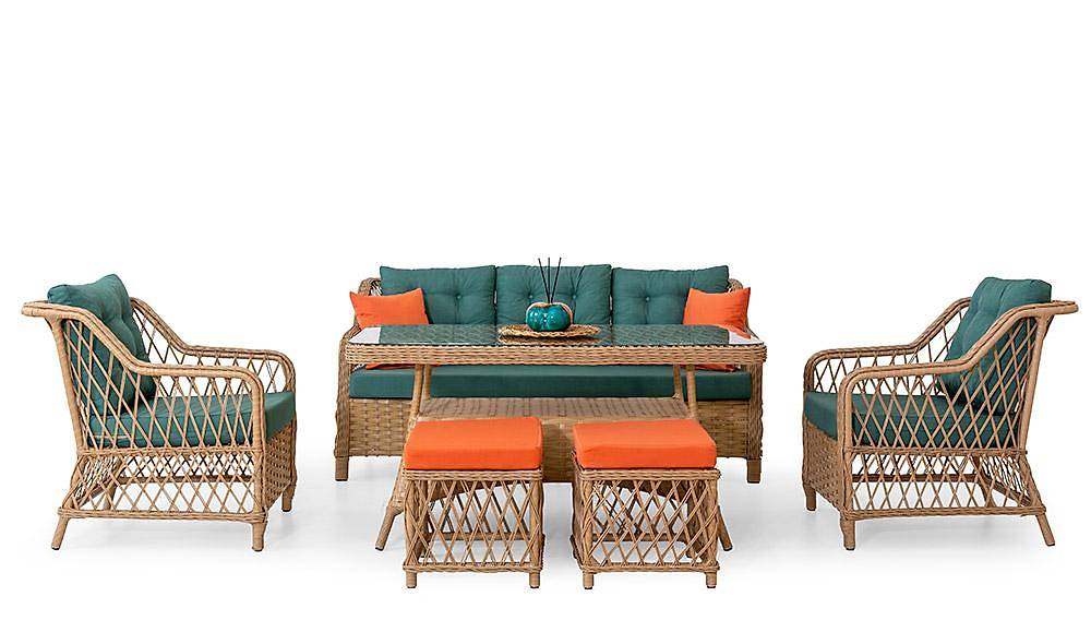 Seremoni Bahçe Masa Takımı - Cappuccino Bahçe Mobilyası