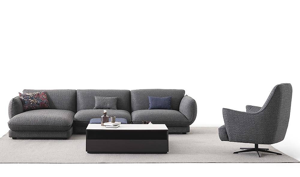 Kestel Köşe Takımı - Gri Köşe Koltuk