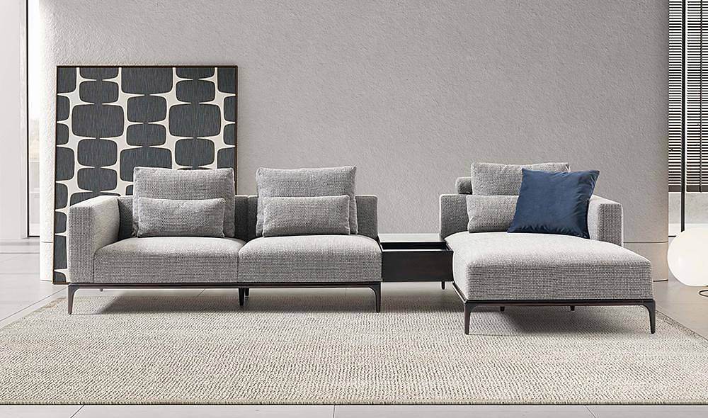 Novano Köşe Takımı - Gri Köşe Koltuk