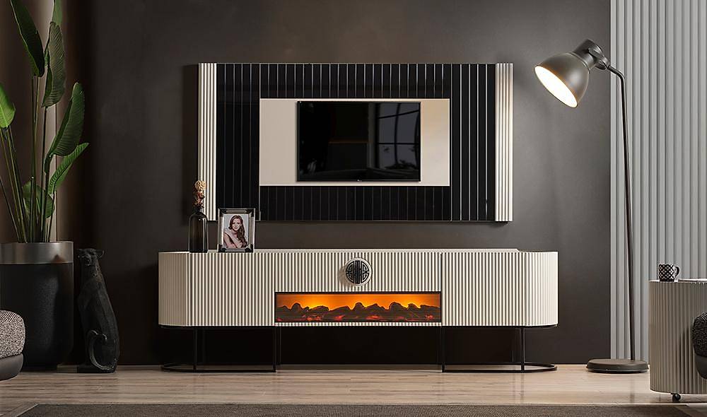 Crown Tv Ünitesi - Ekru TV Ünitesi