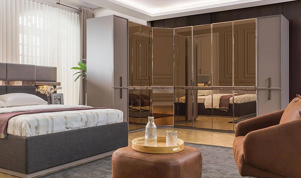 Lova Gardrop - Köşe Dolaplı Giyinme Odası