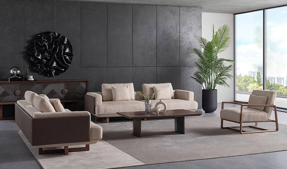 World Koltuk Takımı - Kahve Koltuk Takımı