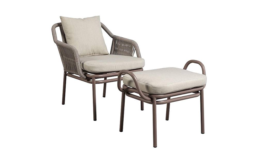 İve Tekli Bahçe Koltuğu - Puflu Bahçe Mobilyası