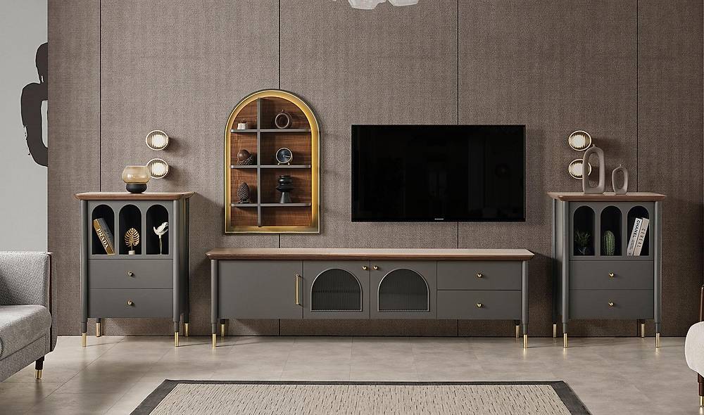 Farist Tv Ünitesi - Antrasit TV Ünitesi