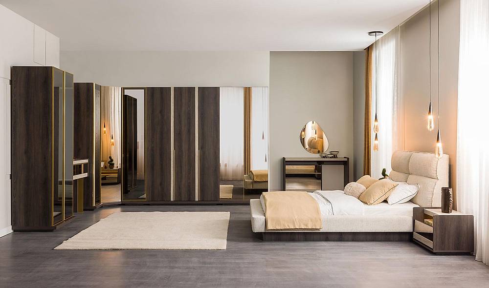 Zenit Yatak Odası - Köşe Dolaplı Giyinme Odası