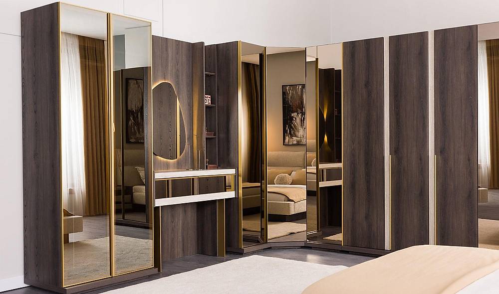 Zenit Köşe Gardrop Giyinme Odası