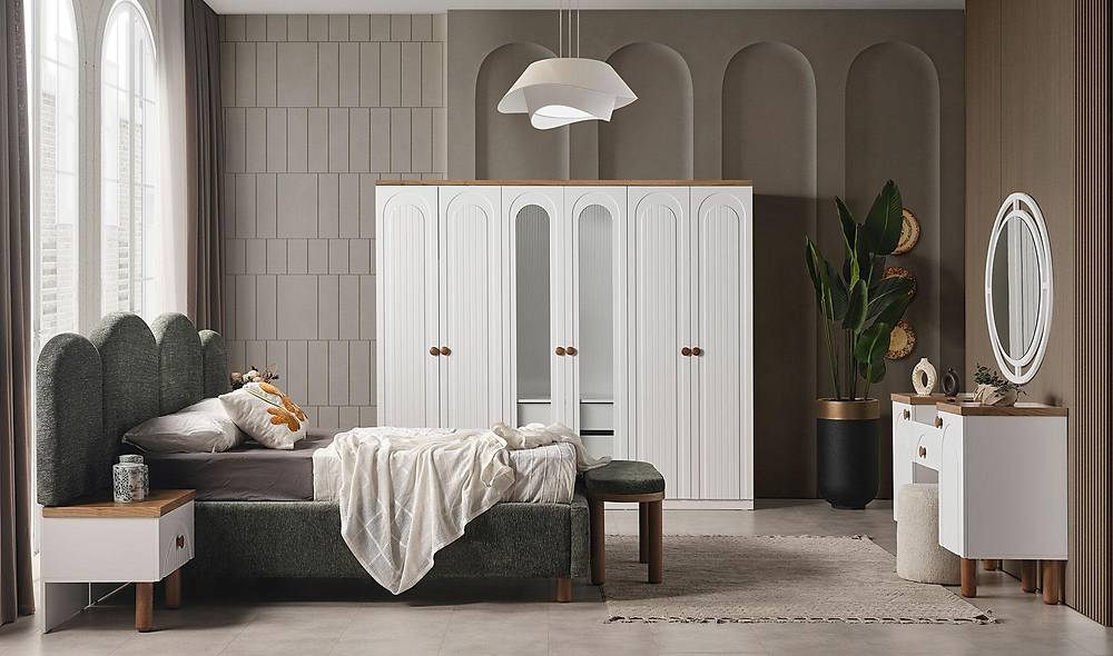 Mesinya Bazalı Yatak Odası Yatak Odası