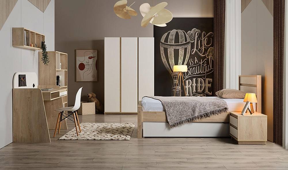 Dafne Genç Odası - 3 Kapılı Genç Odası