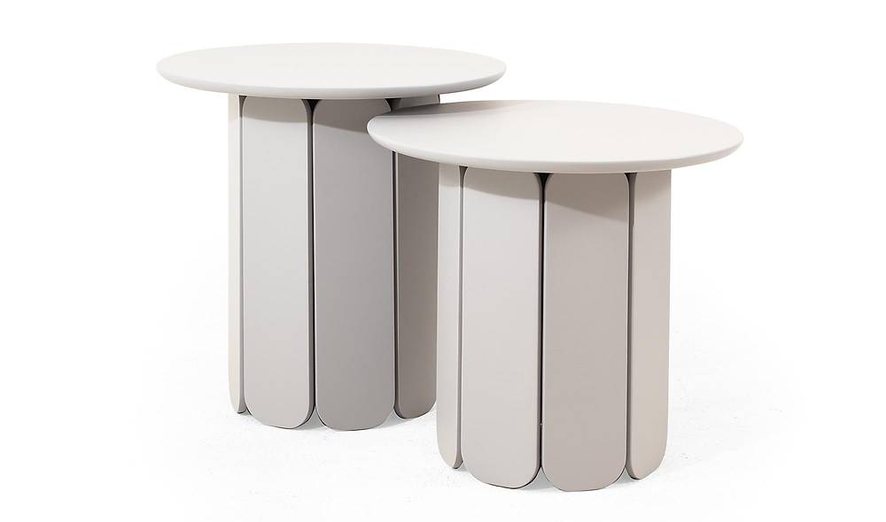 Mandala İkili Zigon Sehpa - Gri Sehpa ve Aksesuar