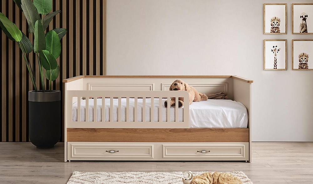 Aurora Yavrulu Sedir Karyola Beşik