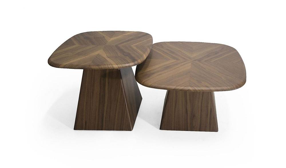 Bamia Orta Sehpa Seti - Ceviz Sehpa ve Aksesuar