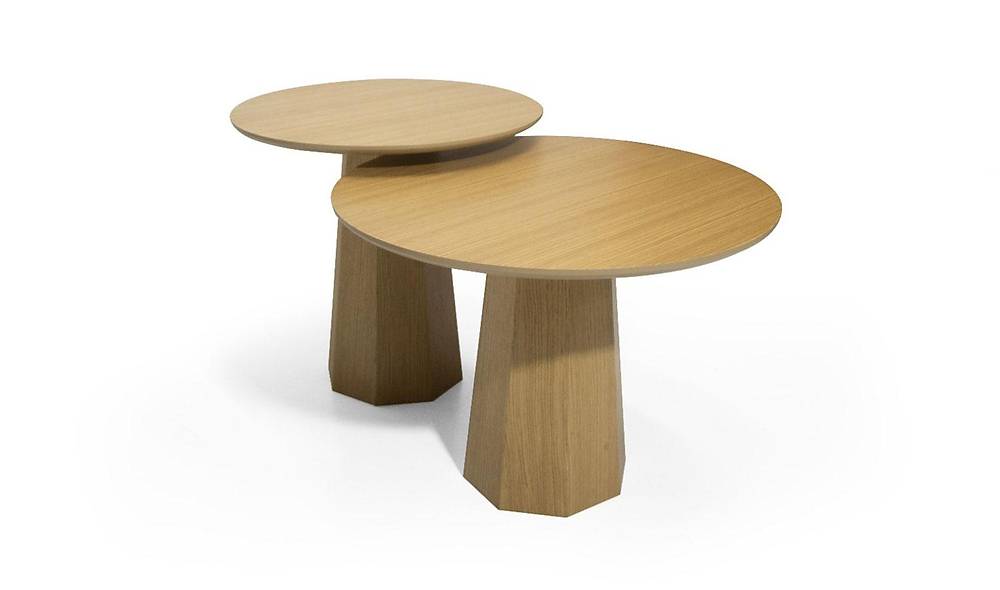 Argeş Orta Sehpa Seti - Meşe Sehpa ve Aksesuar