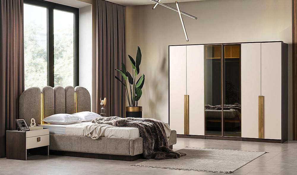 Opera Bazalı Yatak Odası Yatak Odası