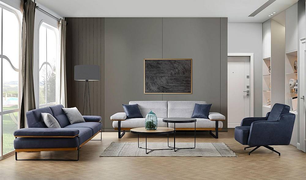 Aydam Koltuk Takımı - Mavi Koltuk Takımı