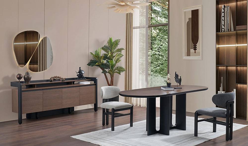 Bologna Yemek Odası - Ceviz Yemek Odası