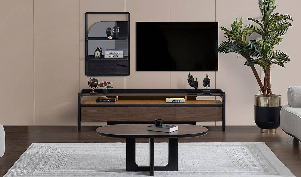 Bologna Tv Ünitesi - Ceviz TV Ünitesi