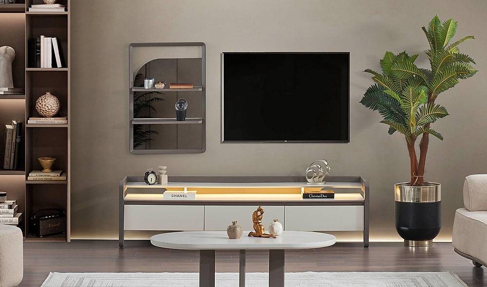 Bologna Tv Ünitesi - Krem TV Ünitesi