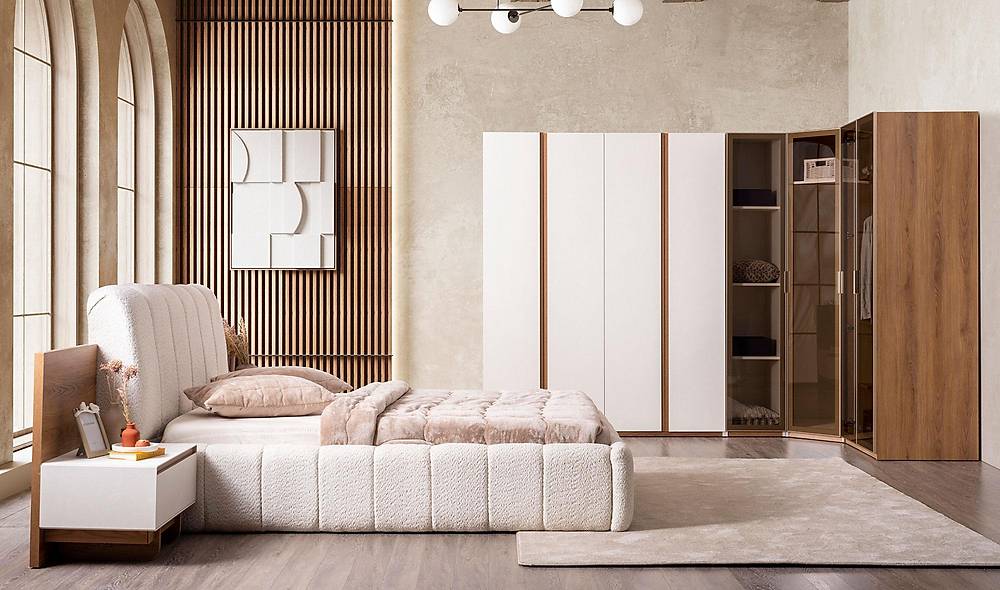 Vesta Yatak Odası - Köşe Dolaplı Köşe Dolap