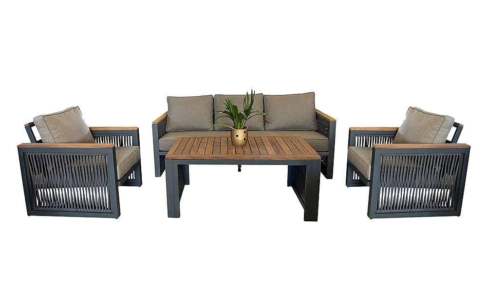 Marco Bahçe Koltuk Takımı - İp Örgülü Bahçe Oturma Grubu