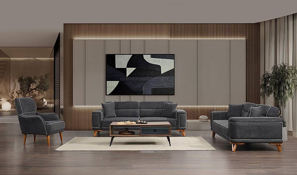 Milda Koltuk Takımı - Gri