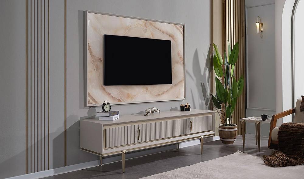 Polker Tv Ünitesi - Panolu TV Ünitesi