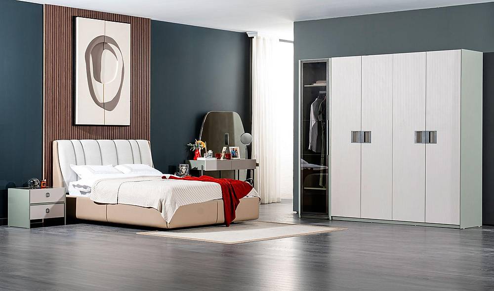 Gardena Bazalı Yatak Odası - 5 Kapılı Yatak Odası
