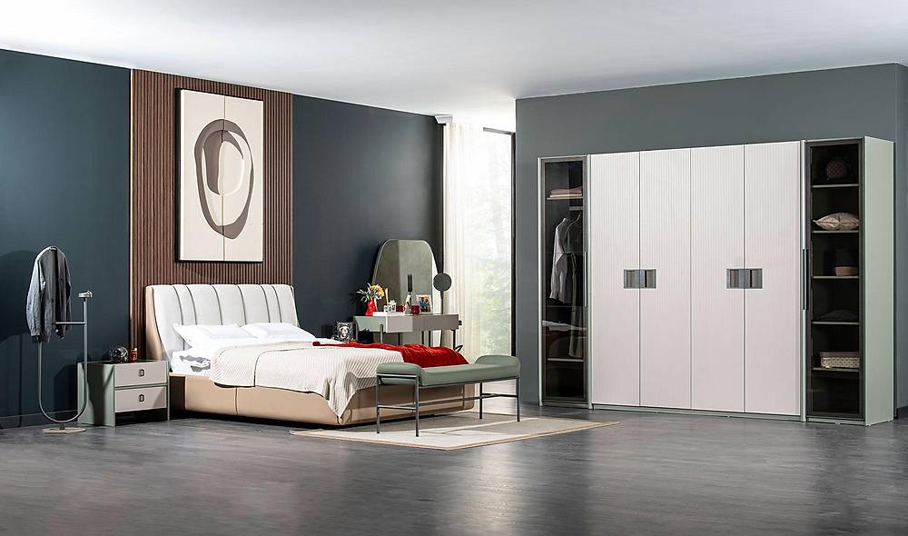 Gardena Bazalı Yatak Odası - 6 Kapılı Yatak Odası