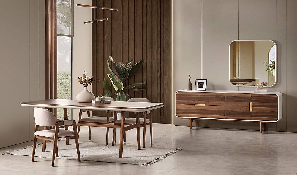 Toronto Yemek Odası - Ceviz Yemek Odası